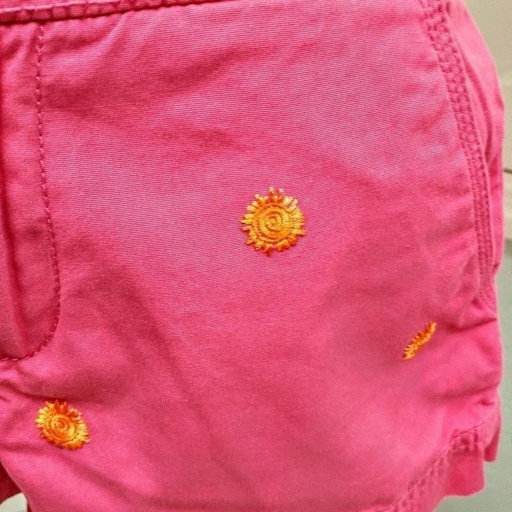 Lilly Pulitzer Embroidered Sun Shorts 0